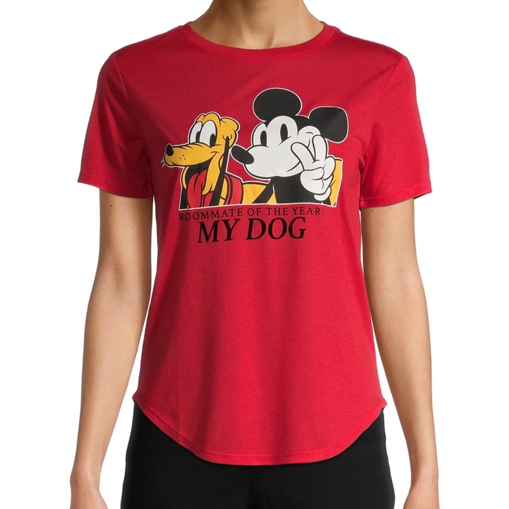 NWOT Disney “Roommate of the Year: My Dog” Mickey Tee